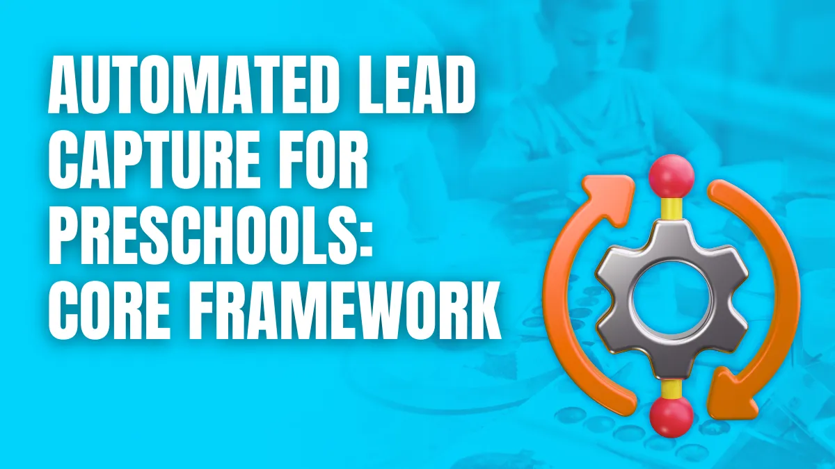 Automated lead capture for preschools core framework